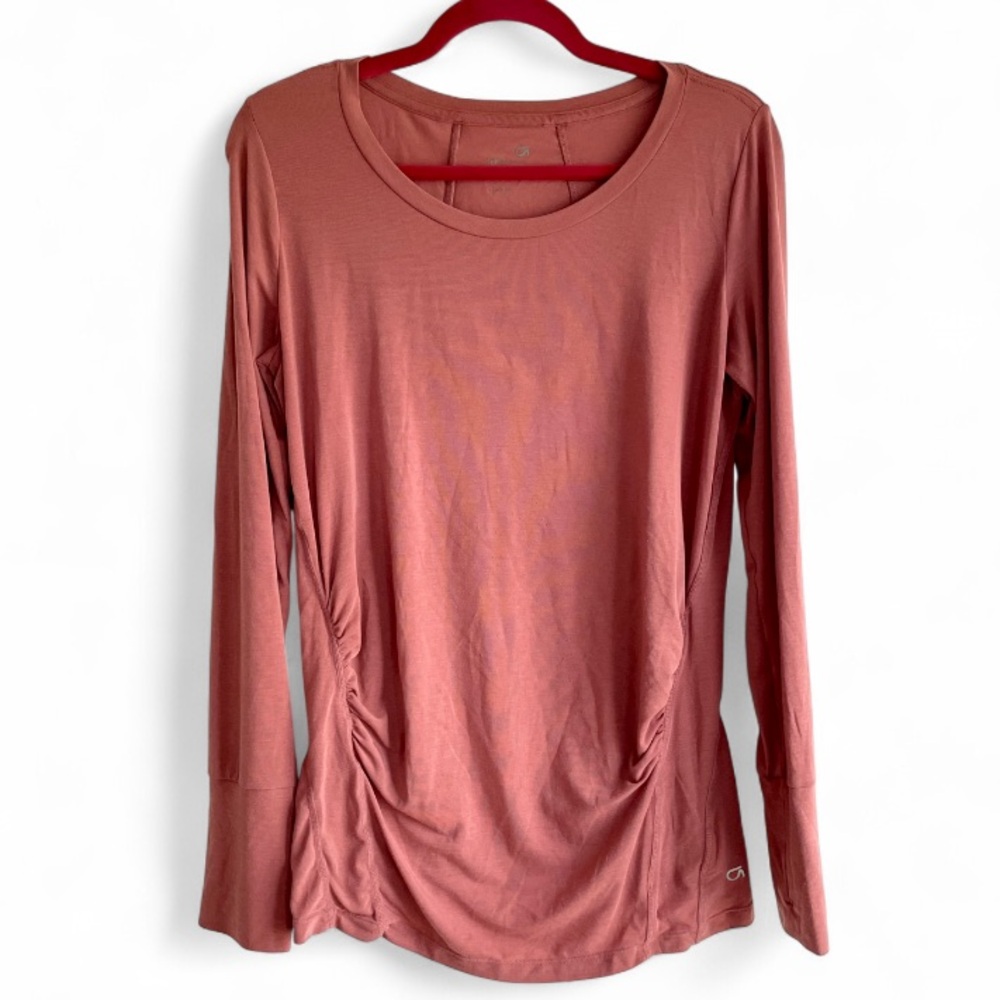 GAP Fit Long Sleeve Side Ruched Maternity Tee Size M